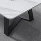 Mesa de centro rectangular contemporánea Mesa de cóctel de mármol con caballete