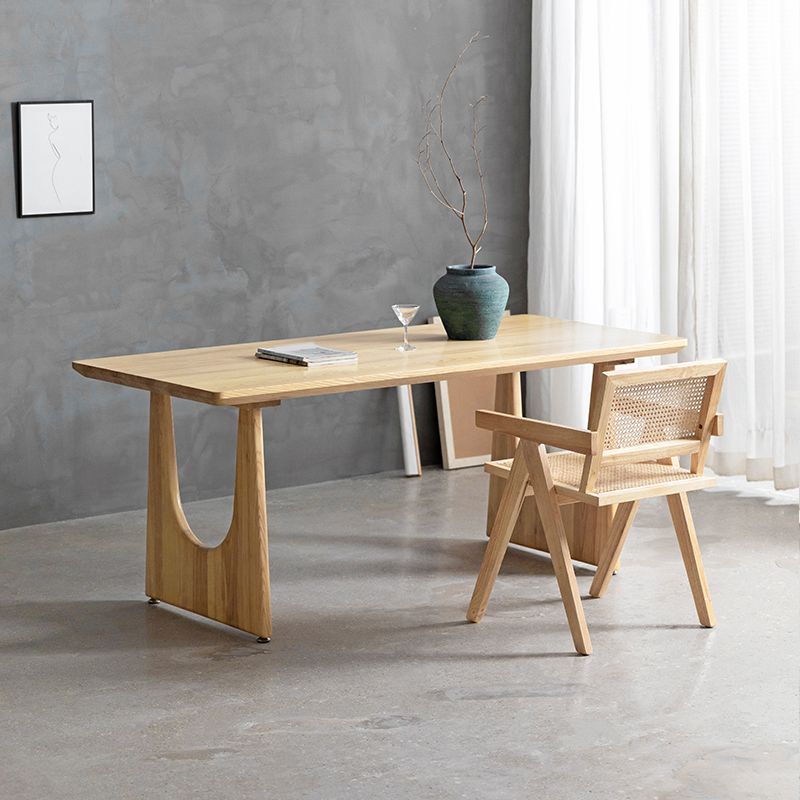 Industrial 1/2/4/5/6 Pieces Rectangle Dining Solid Wood Dining Room Table with Chairs Clearhalo 'Dining Room Sets' 'Dining Tables & Seating' 'dining_room_set' 'furn' 'furn_dining_room_set' 'Furniture' 'Kitchen & Dining Furniture' 1200x1200_36c74ece-a680-44ce-a154-040ba205ac75
