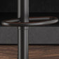Industrial Style Metal Bar-stool PU Leather Counter Bar Stool for Kitchen