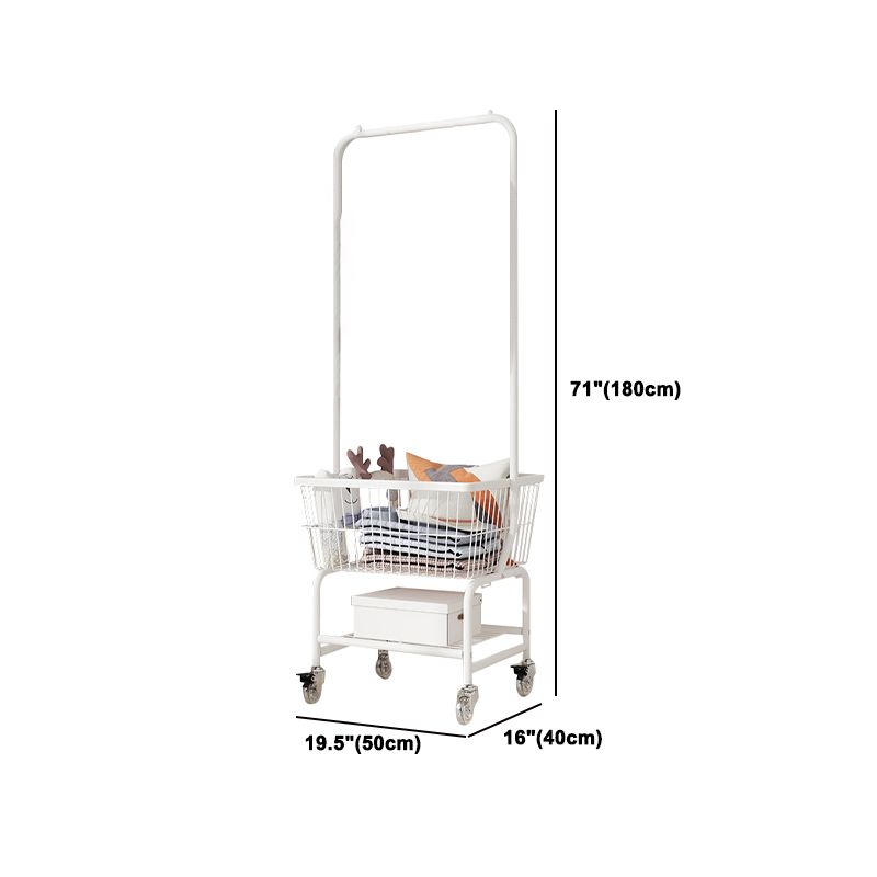 Kleiderschrank im zeitgenössischen Stil offener Kleiderschrank mit Rädern für Zuhause