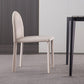 Minimalist Style Solid Back Armless Dining Chairs Leather Dining Chairs for Home