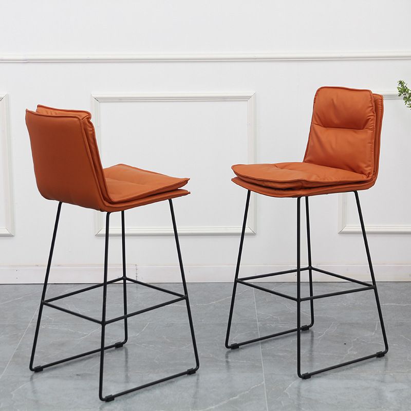 Metal Contemporary Kitchen Dining Room Armless Stool Low Back Bar Stool Clearhalo 'Bar Furniture' 'Bar Stools' 'bar_stools' 'Furniture' 'furniture_bar_stools' 'Kitchen & Dining Furniture' 1200x1200_36cafb74-8148-43c9-9d0a-1b03588a5e64