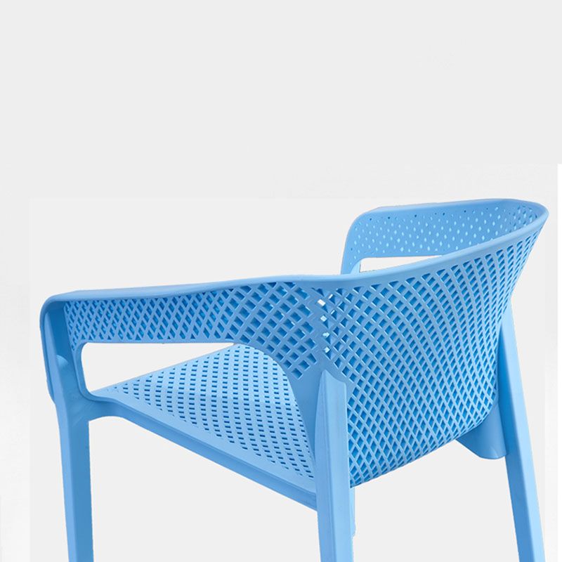 Modern Style Stackable Chair Dining Arm Chair with Plastic Legs for Kitchen Clearhalo ' kitchen&dining_furn' 'Dining Chairs' 'Dining Tables & Seating' 'dining_chair' 'Furniture' 'furniture_dining_chair' 'Kitchen & Dining Furniture' 'kitchen' 1200x1200_36ccf1a2-120d-4783-912a-b37e4a83aa56