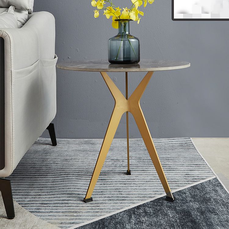 20" Tall Modern Marble Table Top End Table With Three Metal Legs Clearhalo 'Coffee & Accent Tables' 'End & Side Tables' 'end_side_table' 'end_side_tables' 'furn' 'furn_end_side_tables' 'Furniture' 'furniture_end_side_table' 'Living Room Furniture' 1200x1200_36d0a42d-34b6-4a8d-a565-59511143b6ea