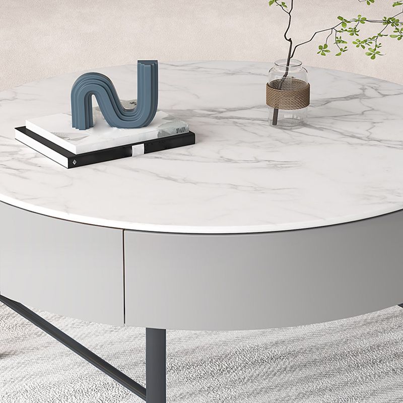 Modern Round Nesting Coffee Table Set Frame Coffee Table with Storage Clearhalo 'Coffee & Accent Tables' 'Coffee Tables' 'coffee_tables' 'furn' 'furn_coffee_tables' 'Furniture' 'Living Room Furniture' 1200x1200_36d173da-a006-4584-a9c9-fbcd0a165fa6