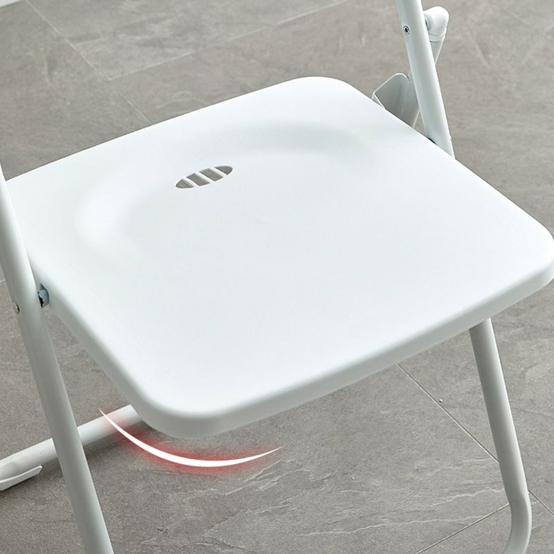 Contemporary Single da 16,5 "wide poltrone in metallo a colori solidi con gambe