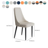 Sedia da pranzo in pelle finta Parsons Casa braccio da pranzo.