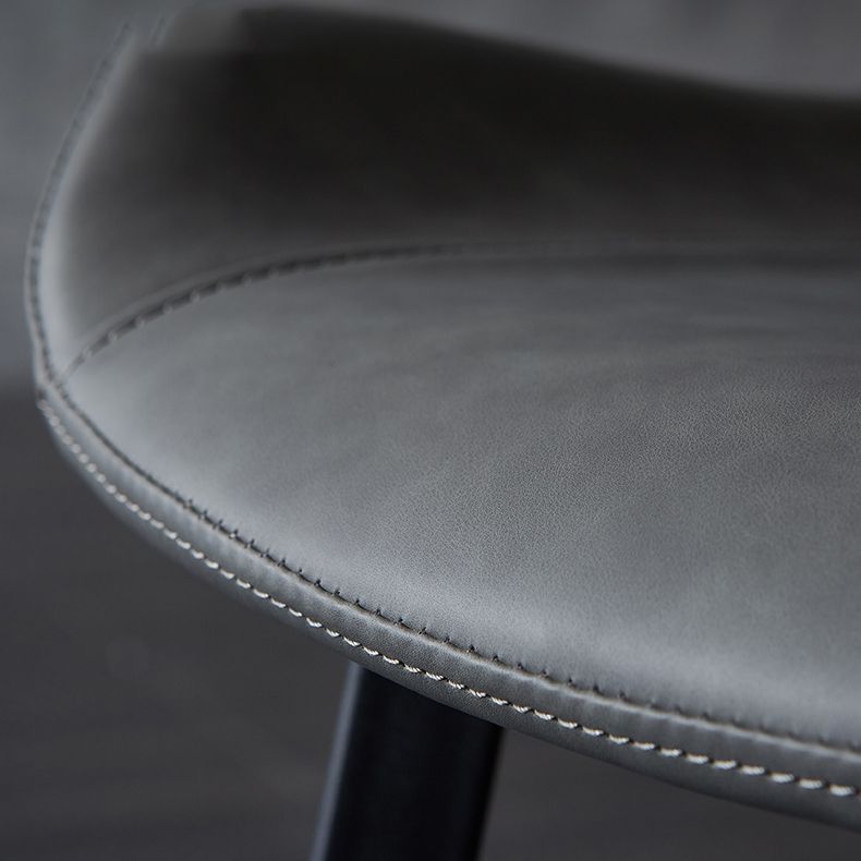 Sedia industriale imbottita senza braccioli da cucina Parsons sedia laterale in ecopelle