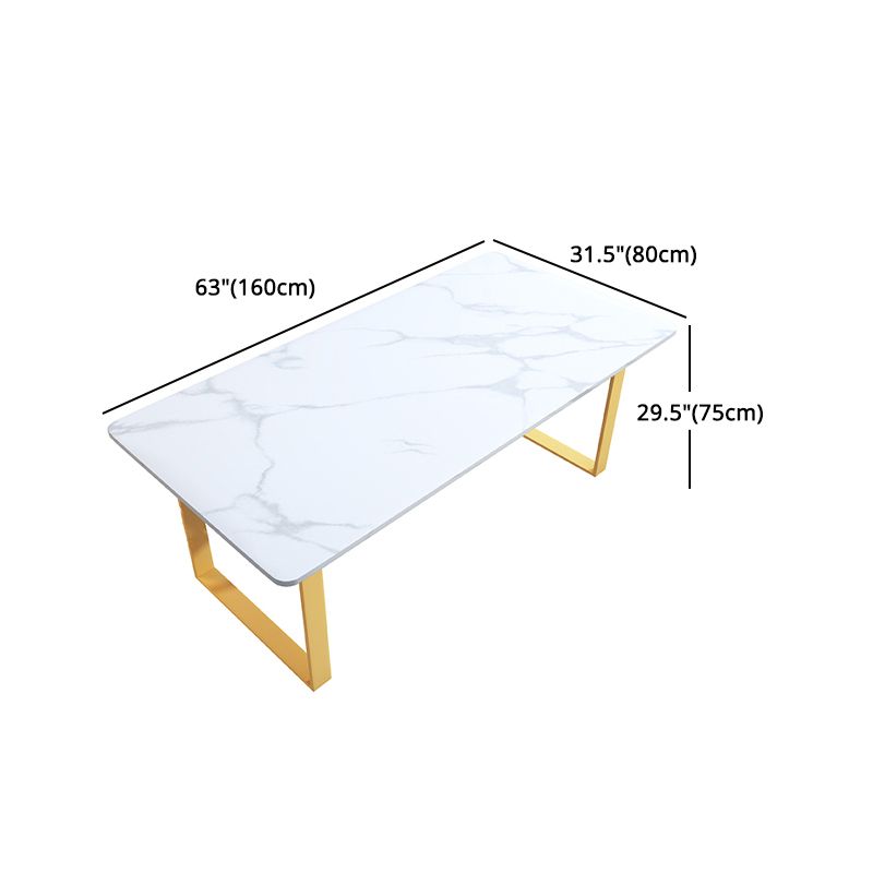 Modern Iron Dinette Set 1/2/5/7 Pieces White Rectangle Sintered Stone Top Dining Table Set Clearhalo 'Dining Room Sets' 'Dining Tables & Seating' 'dining_room_set' 'furn' 'furn_dining_room_set' 'Furniture' 'furniture_dining_room_set' 'Kitchen & Dining Furniture' 1200x1200_36d3b89d-9599-48ef-a3de-23abc5e34c0f