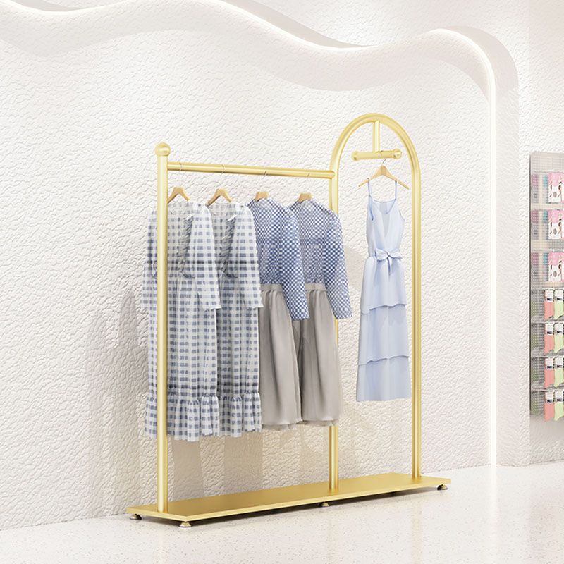 Glam Coat Rack Metal Rails y ganchos enmarcados de metal