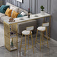 Rectangular Artificial Marble Pub Table Luxurious Bistro Table with Double Pedestal Clearhalo 'Bar Furniture' 'Bar Tables' 'bar_tables' 'furn' 'furn_bar_tables' 'Furniture' 'Kitchen & Dining Furniture' 1200x1200_36d4c6cc-0bec-4d64-b07c-8f44aada4890