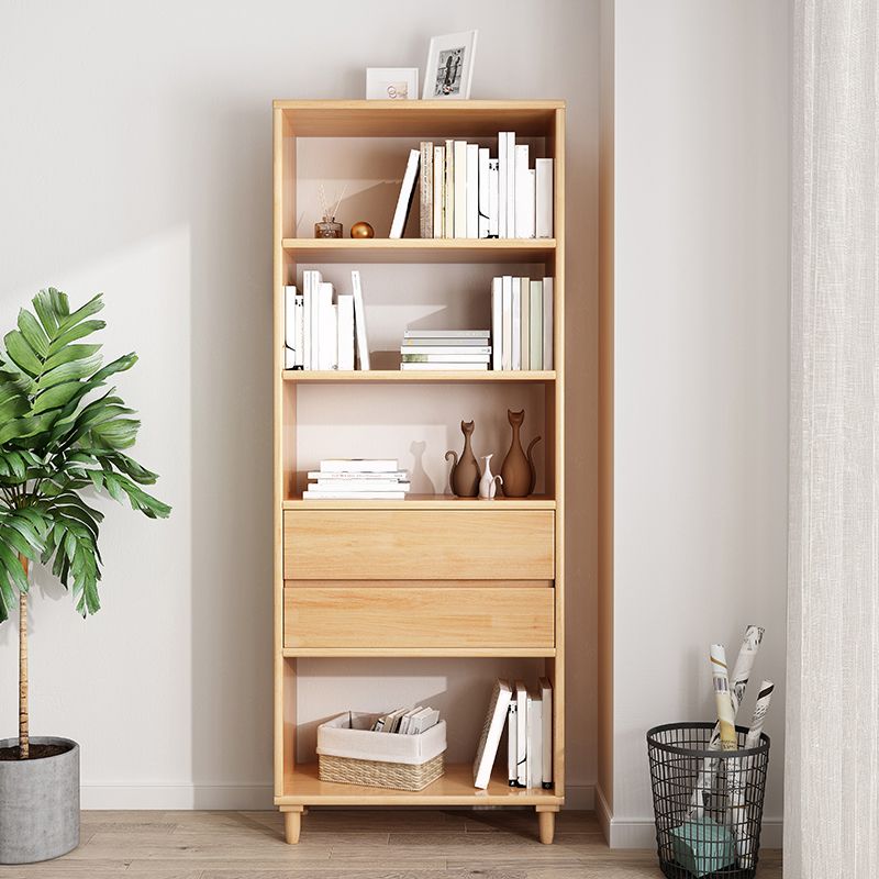 4-Shelf Wood Standard Bookcase Contemporary Book Shelf,67''H x 23.6''W Clearhalo 'Bookcases' 'furn' 'furn_bookcases' 'Furniture' 'furniture_bookcases' 'kitchen' 'kitchen_bookcases' 'Living Room Furniture' 'Office Furniture' 1200x1200_36d66142-f08f-4ec2-a504-44f42e2b3bab