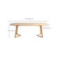 Oval Dining Table Modern Solid Wood Dining Table for Dining Room