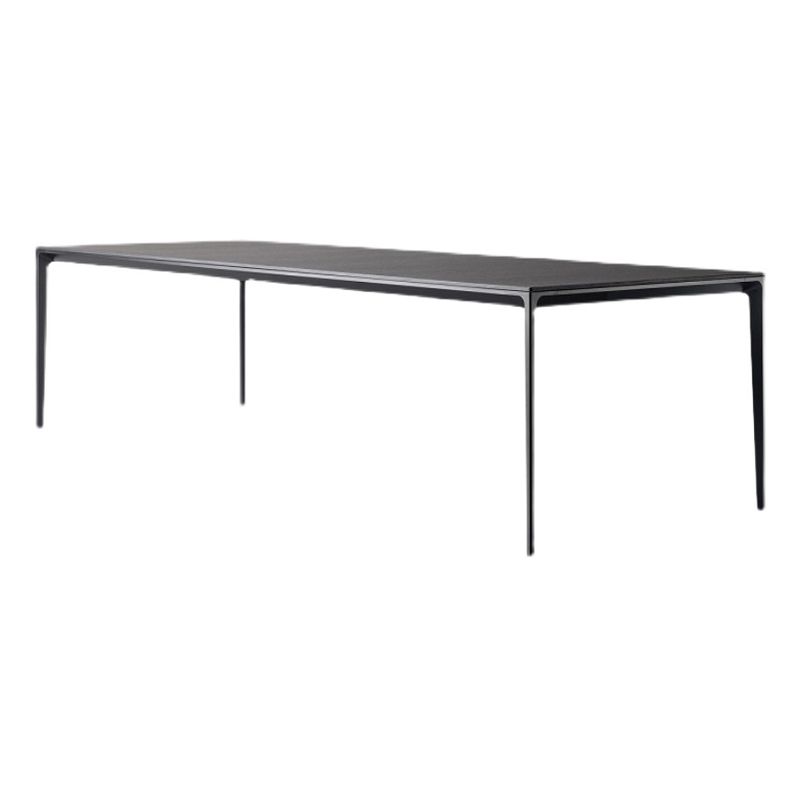 Sintered Stone Scratch Resistant Table Simplicity Style 4 Legs Base Rectangle Table Clearhalo ' dining_table' 'Dining Tables & Seating' 'Dining Tables' 'furn' 'furn_dining_table' 'Furniture' 'furniture_dining_table' 'Kitchen & Dining Furniture' 'kitchen&dining_furn' 'kitchen' 'kitchen_dining_table' 1200x1200_36d9eba5-73af-4603-ab49-4937fe5192af