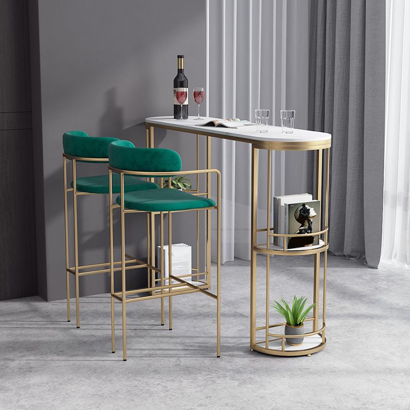 Industrial Metal Barstool Faux Leather Fabric Counter Stool with Gold Legs Clearhalo 'Bar Furniture' 'Bar Stools' 'bar_stools' 'furn' 'furn_bar_stools' 'Furniture' 'Kitchen & Dining Furniture' 1200x1200_36dce406-6587-479d-a275-afc49cc7326a