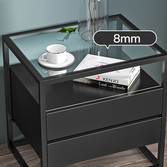 Solid Wood Bed Nightstand Contemporary Bedside Cabinet with Drawers Clearhalo 'Bedroom Furniture' 'furn' 'furn_night_stand' 'Furniture' 'night_stand' 'Nightstands' 1200x1200_36ddb540-581c-4e99-a35b-041c7df54961