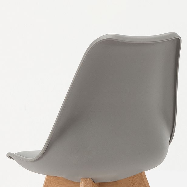 Scandinavian Wood Dining Kitchen Room Side Chair Solid Back Chair Clearhalo ' kitchen&dining_furn' 'Dining Chairs' 'Dining Tables & Seating' 'dining_chair' 'Furniture' 'furniture_dining_chair' 'Kitchen & Dining Furniture' 'kitchen' 1200x1200_36de9a68-aeb6-4502-afdd-da5f8348b24f