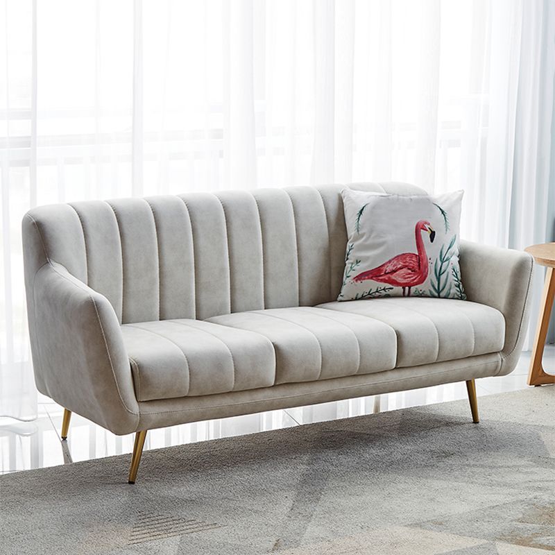 30.3"H Sewn Pillow Back Faux Leather Flared Arm Sofa for Living Room Clearhalo 'furn' 'furn_sofas' 'Furniture' 'furniture_sofas' 'Living Room Furniture' 'Sofa' 'sofas' 1200x1200_36e10796-a91f-4764-a4b4-32474e05fb9f