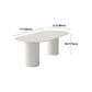 Oval Sintered Stone Dining Table Modern White Furniture with Double Pedestal for Home Clearhalo 'Dining Tables & Seating' 'Dining Tables' 'dining_table' 'furn' 'furn_dining_table' 'Furniture' 'Kitchen & Dining Furniture' 1200x1200_36e1e514-7821-4b9d-8f8a-b26d624acf6b