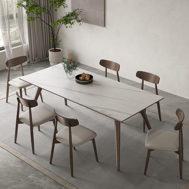Moderne stijl meubels rechthoek stenen eetkamertafel voor keuken