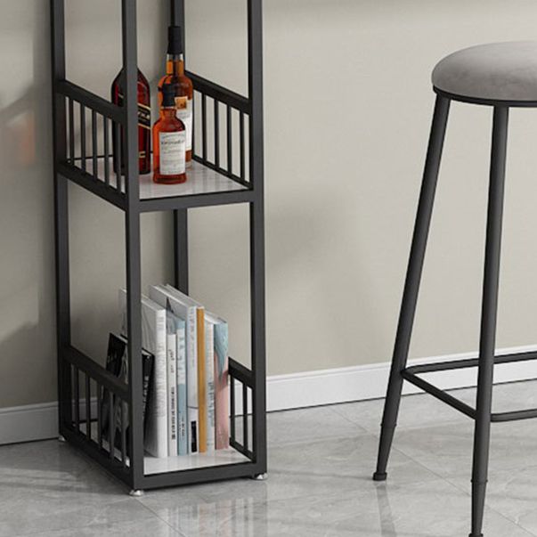 Stone Top Bar Dining Table Industrial Rectangle Bar Dining Table with Sled Base Clearhalo 'Bar Furniture' 'Bar Tables' 'bar_tables' 'furn' 'furn_bar_tables' 'Furniture' 'furniture_bar_tables' 'Kitchen & Dining Furniture' 1200x1200_36e3de91-22ce-427c-9b6b-efc70d50fd51