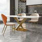 Metal Contemporary Rectangular Dining Table Sintered Stone Table with Pedestal Base Clearhalo ' dining_table' 'Dining Tables & Seating' 'Dining Tables' 'furn' 'furn_dining_table' 'Furniture' 'furniture_dining_table' 'Kitchen & Dining Furniture' 'kitchen&dining_furn' 'kitchen' 'kitchen_dining_table' 1200x1200_36e497c7-12c7-41ff-8bcf-c652328d2cb3