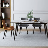 Sedia da pranzo senza braccio imbottita parsons sedia da pranzo