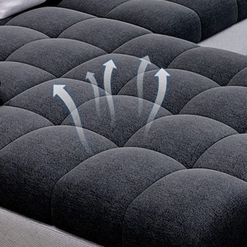 Contemporary Pillow Top Arm Sofa with Storage Adjustable Backrest Pillow Sofa Clearhalo 'furn' 'furn_sectionals' 'Furniture' 'furniture_sectionals' 'kitchen' 'kitchen_sectionals' 'Living Room Furniture' 'Sectionals' 1200x1200_36e87e32-ecb1-43ea-b3c4-4018546dea86