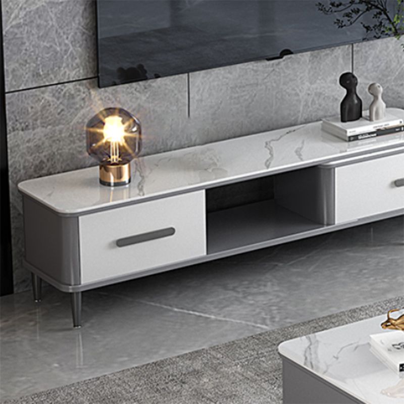 Contemporary Media Console Stone TV Media Console for Living Room Clearhalo 'furn' 'furn_tv_stands_entertainment_centers' 'Furniture' 'Living Room Furniture' 'TV Stands & Entertainment Centers' 'TV Stands & Media Storage Furniture' 'tv_stands_entertainment_centers' 1200x1200_36e996fc-ec23-44dd-9c31-356e980d1c58