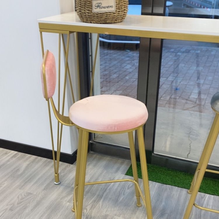 Nordic Bar Table 42-inch Height Metal Base Bistro Table for Kitchen Clearhalo 'Bar Furniture' 'Bar Tables' 'bar_tables' 'furn' 'furn_bar_tables' 'Furniture' 'furniture_bar_tables' 'Kitchen & Dining Furniture' 1200x1200_36e9e812-97d7-4347-b930-727c1a5106ee