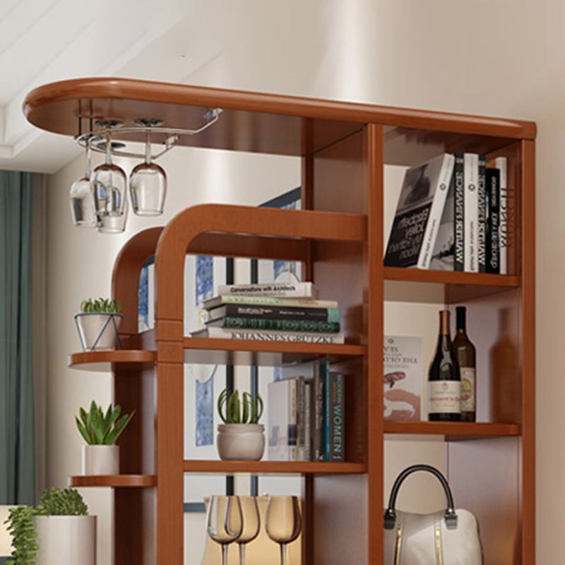 Mid-Century Modern Wine Glass Stemware Rack Holder Rubberwood Freestanding Wine Rack Clearhalo 'furn' 'furn_wine_racks' 'Furniture' 'Kitchen & Dining Furniture' 'Wine Racks' 'wine_racks' 1200x1200_36eacaef-de27-4a22-97ea-dfacf0987017