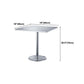 Industrial Style Furniture Stainless Steel Dining Site Table with Pedestal Base Clearhalo ' dining_table' 'Dining Tables & Seating' 'Dining Tables' 'furn' 'furn_dining_table' 'Furniture' 'furniture_dining_table' 'Kitchen & Dining Furniture' 'kitchen&dining_furn' 'kitchen' 'kitchen_dining_table' 1200x1200_36ed10c6-e32a-42ee-ae76-e1451ec8cce1
