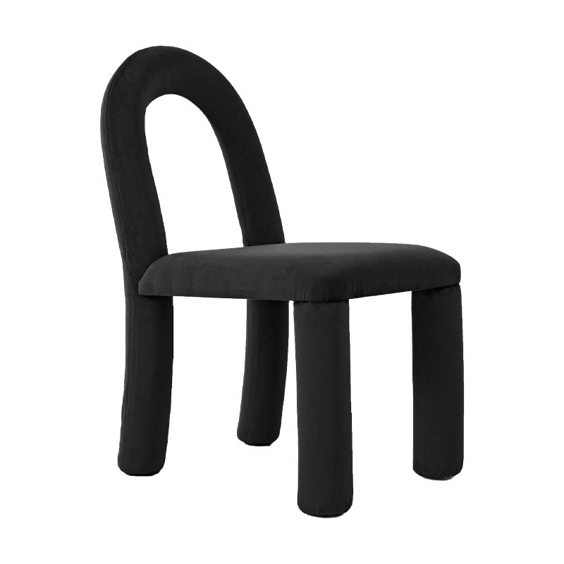 Moderne einfache Armless Esstühle Holzrahmen Offener Rücken für Esszimmer für Esszimmer