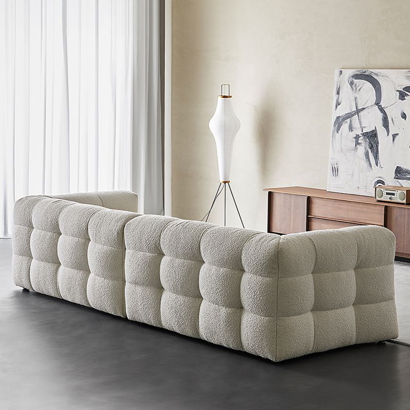 Contemporain 41,3 "D Laine canapé biscuit arrière Sofa tissu de smoking