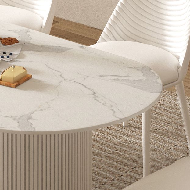 Modern 1/2/4/5/7 Pieces Dining Set Rectangle Stone Dining Table for Dining Room Clearhalo 'Dining Room Sets' 'Dining Tables & Seating' 'dining_room_set' 'furn' 'furn_dining_room_set' 'Furniture' 'furniture_dining_room_set' 'Kitchen & Dining Furniture' 1200x1200_36ef7d2d-4059-4adc-a53d-91323ca8dc12