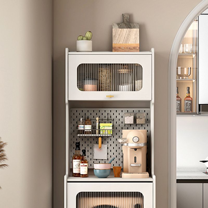 PARA DEL ARRIBA DE MADERA DE MADERA DE MADERA DE Buffet de almacenamiento abierto de estilo glamor