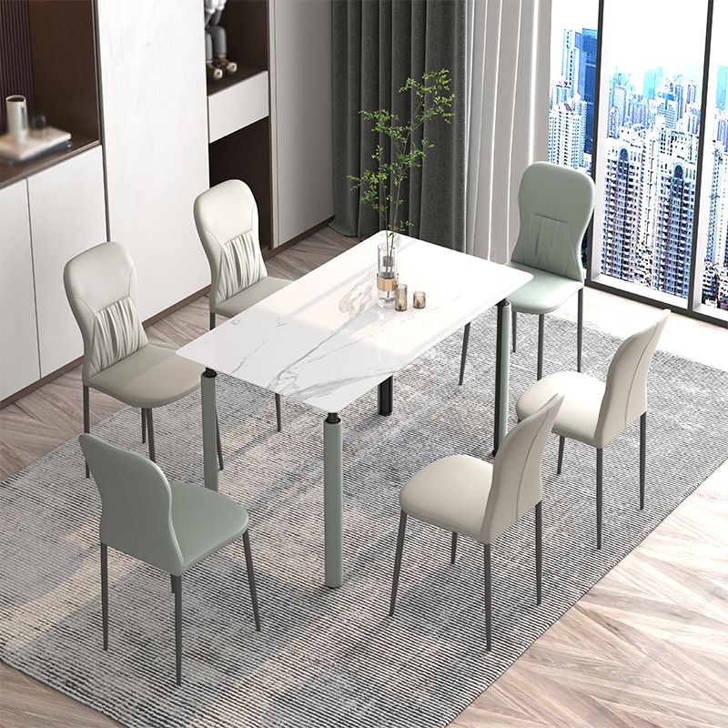 Scandinavian Style 1/2/5/7 Rectangle Dining Room Table Set for Home Use Clearhalo 'Dining Room Sets' 'Dining Tables & Seating' 'dining_room_set' 'furn' 'furn_dining_room_set' 'Furniture' 'furniture_dining_room_set' 'Kitchen & Dining Furniture' 'kitchen&dining_furn' 'kitchen' 1200x1200_36f05538-0337-4171-bc5b-7e2886256b32