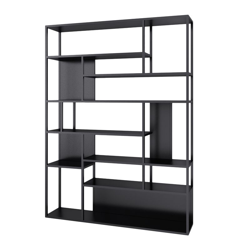 Modern Style Metal Bookshelf Open Etagere Shelf Bookcase for Office Clearhalo 'Bookcases' 'Furniture' 'furniture_bookcases' 'kitchen' 'kitchen_bookcases' 'Living Room Furniture' 'Office Furniture' 1200x1200_36f0af10-8771-4721-8624-2f180a3d575d