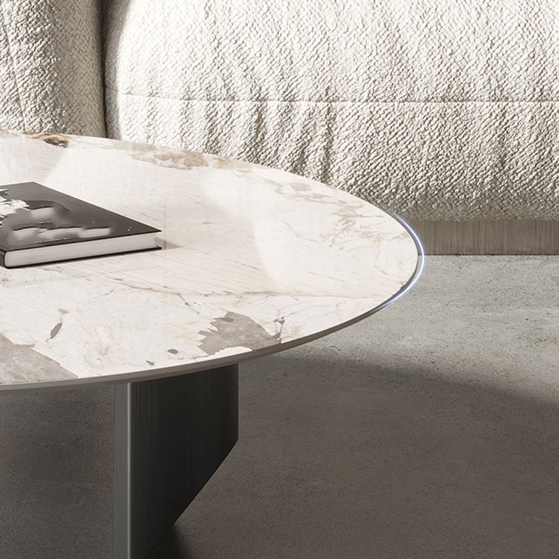 Slate Round Coffee Table Minimalist Coffee Table for Living Room Clearhalo 'Coffee & Accent Tables' 'Coffee Tables' 'coffee_tables' 'furn' 'furn_coffee_tables' 'Furniture' 'Living Room Furniture' 1200x1200_36f1a331-5039-485c-9838-8190c41d08c1