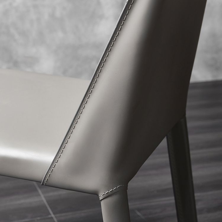 Scandinavian Style Solid Back Chair for Home Use Metal Dining Room Chairs Clearhalo ' kitchen&dining_furn' 'Dining Chairs' 'Dining Tables & Seating' 'dining_chair' 'furn' 'furn_dining_chair' 'Furniture' 'furniture_dining_chair' 'Kitchen & Dining Furniture' 'kitchen' 1200x1200_36f1eeeb-a09d-4912-a97e-0723aa778b3a