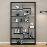 80.71"H Bookcase Open Back Contemporary Style Bookshelf for Office Home Clearhalo 'Bookcases' 'furn' 'furn_bookcases' 'Furniture' 'furniture_bookcases' 'Office Furniture' 1200x1200_36f44b8f-481a-4463-b4c1-80db408f090f