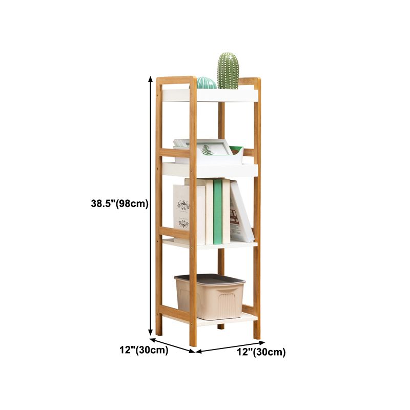 Houten open boekenplank moderne rechthoek boekenkast met planken