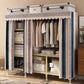 Contemporary Style Wardrobe Armoire Steel Frame Wardrobe for Bedroom Clearhalo 'Armoires & Wardrobes' 'armoires_wardrobes' 'Bedroom Furniture' 'furn' 'furn_armoires_wardrobes' 'Furniture' 1200x1200_36f5c47a-9750-473f-b400-af0e3919ee4f