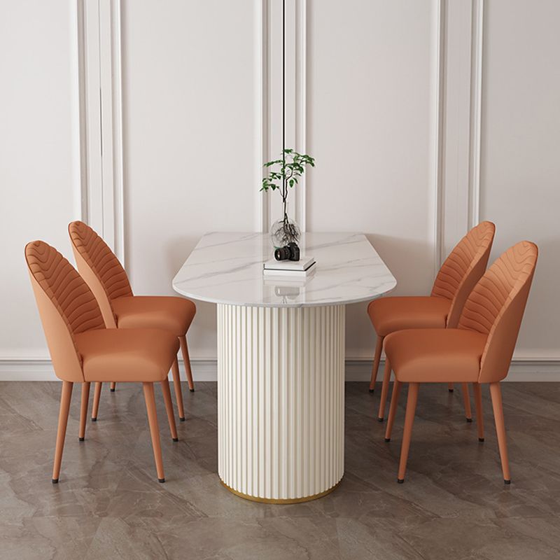 Sintered Stone Dining Table Traditional Luxury Double Pedestal Table Clearhalo 'Dining Tables & Seating' 'Dining Tables' 'dining_table' 'furn' 'furn_dining_table' 'Furniture' 'furniture_dining_table' 'Kitchen & Dining Furniture' 'kitchen' 'kitchen_dining_table' 1200x1200_36f5cf74-7558-443d-a6d4-32f9ce44d530