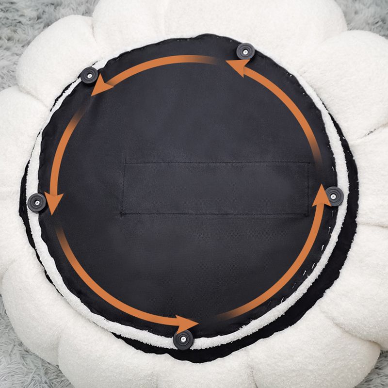 Faux Leather/Faux Fur Chair 37.4" L x 37.4" W x 25.6" H Convertible Chair Clearhalo 'Accent Chairs' 'accent_chairs' 'Chairs & Seating' 'furn' 'furn_accent_chairs' 'Furniture' 'furniture_accent_chairs' 'Living Room Furniture' 1200x1200_36f6555b-700f-4199-b46f-73250c9491b3