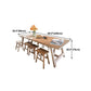Contemporary Dining Table Rectangle Solid Wood Dinner Table without Chair Clearhalo 'Dining Tables & Seating' 'Dining Tables' 'dining_table' 'furn' 'furn_dining_table' 'Furniture' 'Kitchen & Dining Furniture' 1200x1200_36f688a2-9f85-4490-b5e6-b8dcf517d994