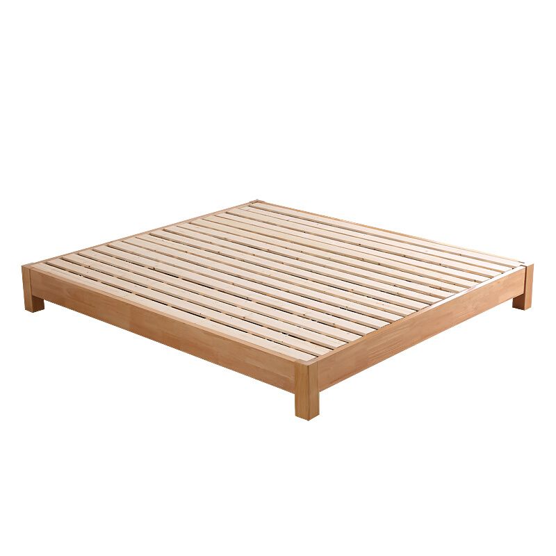Matches de cama de plataforma de madera sólida incluye marco de cama de plataforma