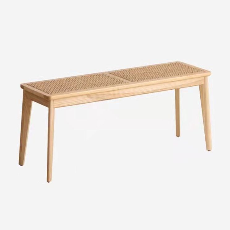 11.8 Inch Wide Tropical Bench Solid Wood Seating Bench with Legs Clearhalo 'Benches' 'Chairs & Seating' 'furn' 'furn_benches' 'Furniture' 'Living Room Furniture' 1200x1200_36f84ff2-4693-48f8-b79f-274b2a951381