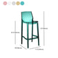 Contemporary Counter Bar Stool Armless Plastic Low Back Bar Stool with Footrest (Set of 4) Clearhalo 'Bar Furniture' 'Bar Stools' 'bar_stools' 'furn' 'furn_bar_stools' 'furniture_bar_stools' 'Kitchen & Dining Furniture' 'kitchen&dining_furn' 'kitchen' 'kitchen_furn' Furniture' 1200x1200_36f90105-21a8-4a93-a9f8-c5bf28a47887