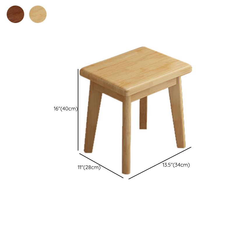 Scandinavian Wood Vanity Set 4-Drawer Flip-Top Makeup Dressing Table